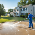 House Washing to Remove Cobwebs in Upper Arlington Oh